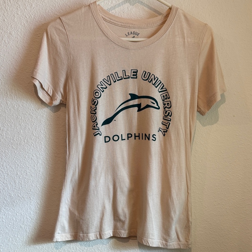 League Women's Cream Jacksonville University Dolphins Tee
